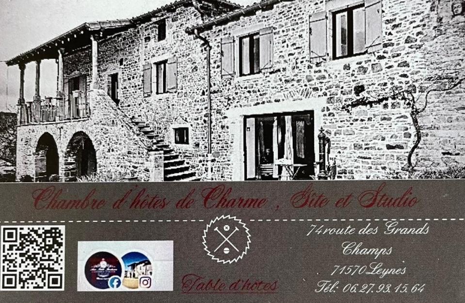 Au Petit Bonheur Chez Bambina Hotel Leynes Bagian luar foto